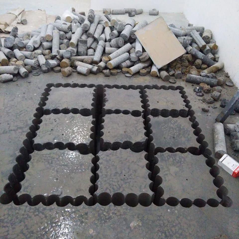 Havalandırma kanalı açma karot delme uygulaması